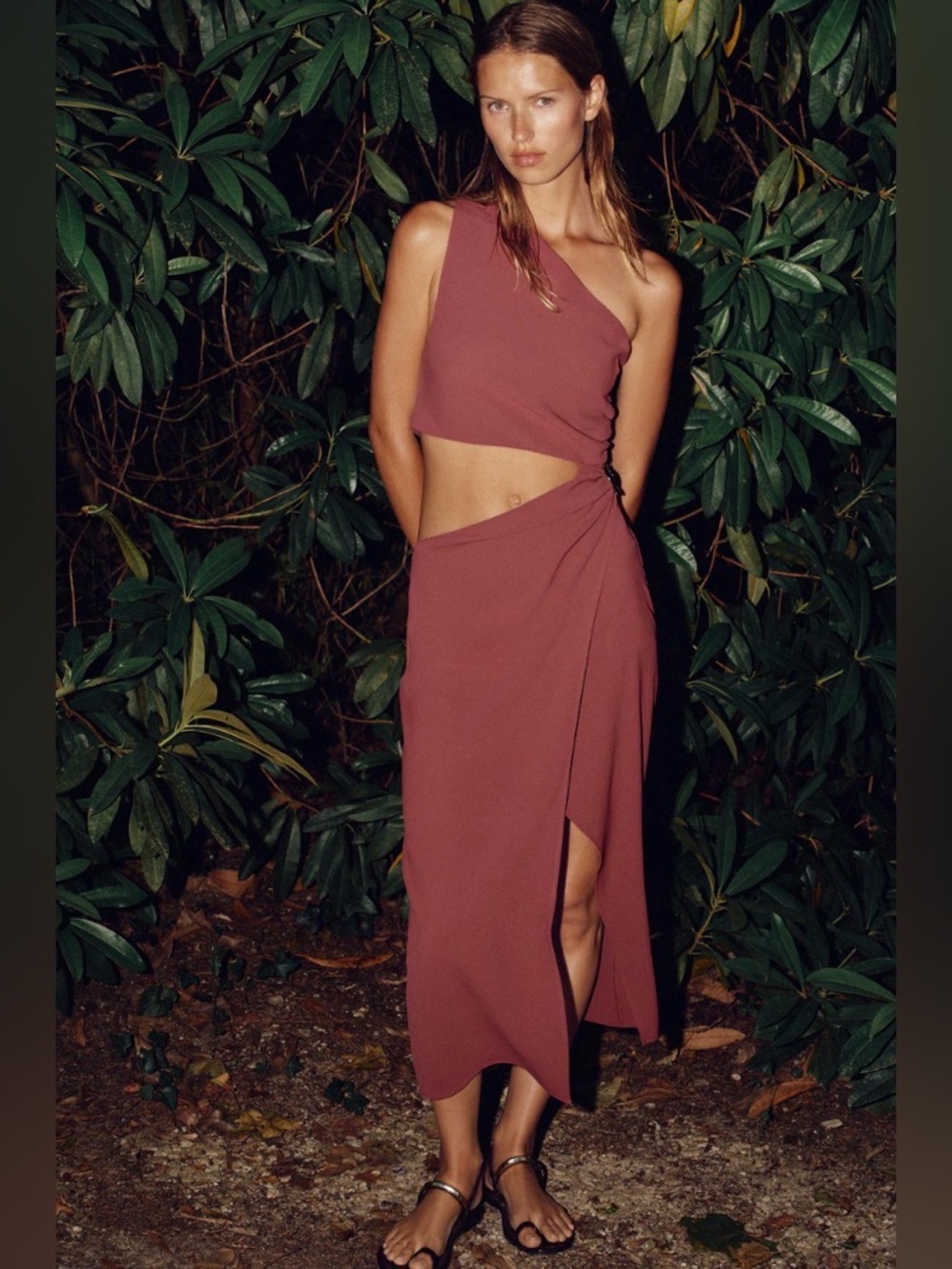 Zara Asymmetrical One-Shoulder Dress